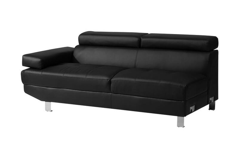 Hjørnesofa Norrea 261 cm - Svart - Møbler - Sofaer - Skinnsofaer