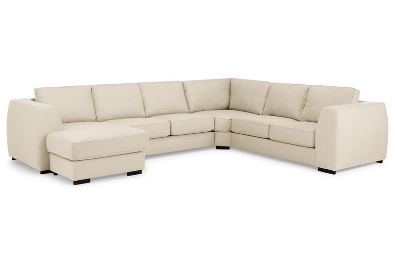 Hjørnesofa Ontario med Divan Vendbar - Beige - Hjørnesofa med divan - Hjørnesofaer