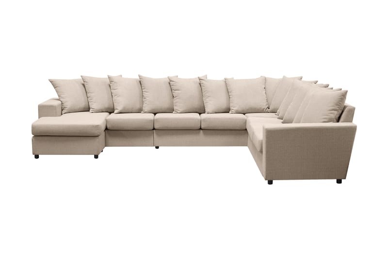 Hjørnesofa Rodrigo med Divan Vendbar Konvoluttputer - Beige - Hjørnesofa med divan - Hjørnesofaer