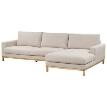 Hjørnesofa Siggard - Beige - Møbler - Sofaer - Sofaer med sjeselong - 4 seters sofa med divan