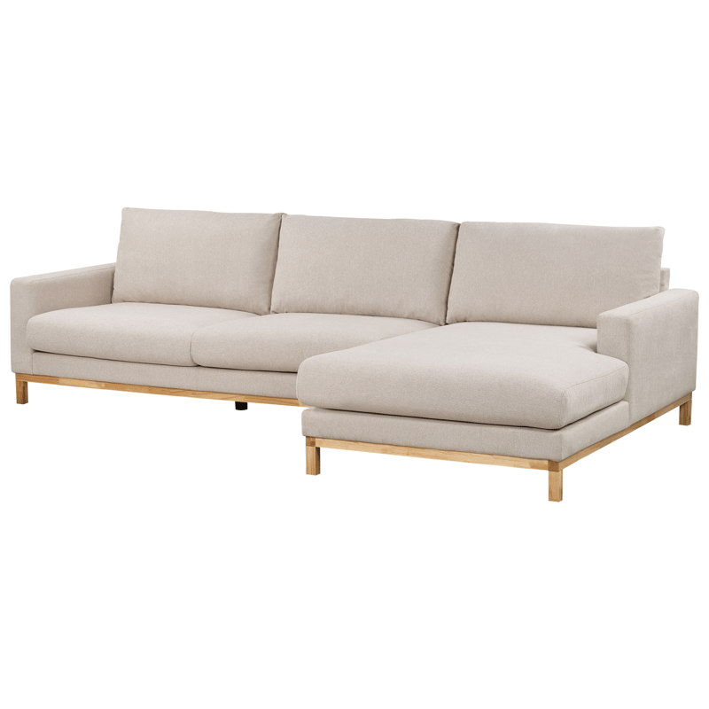 Hjørnesofa Siggard - Beige - Møbler - Sofaer - Sofaer med sjeselong - 4 seters sofa med divan