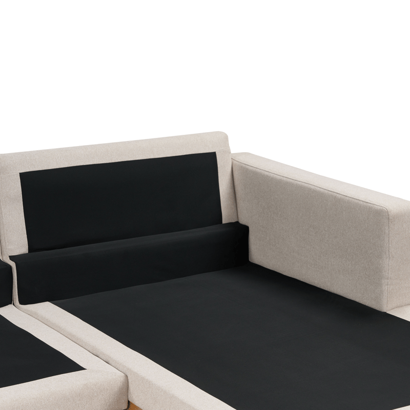 Hjørnesofa Siggard - Beige - Møbler - Sofaer - Sofaer med sjeselong - 4 seters sofa med divan