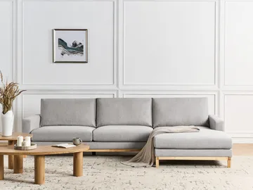 Hjørnesofa Siggard - Grå - Møbler - Sofaer - Sofaer med sjeselong - 4 seters sofa med divan