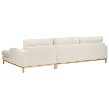 Hjørnesofa Siggard - Lys beige - Møbler - Sofaer - Sofaer med sjeselong - 4 seters sofa med divan