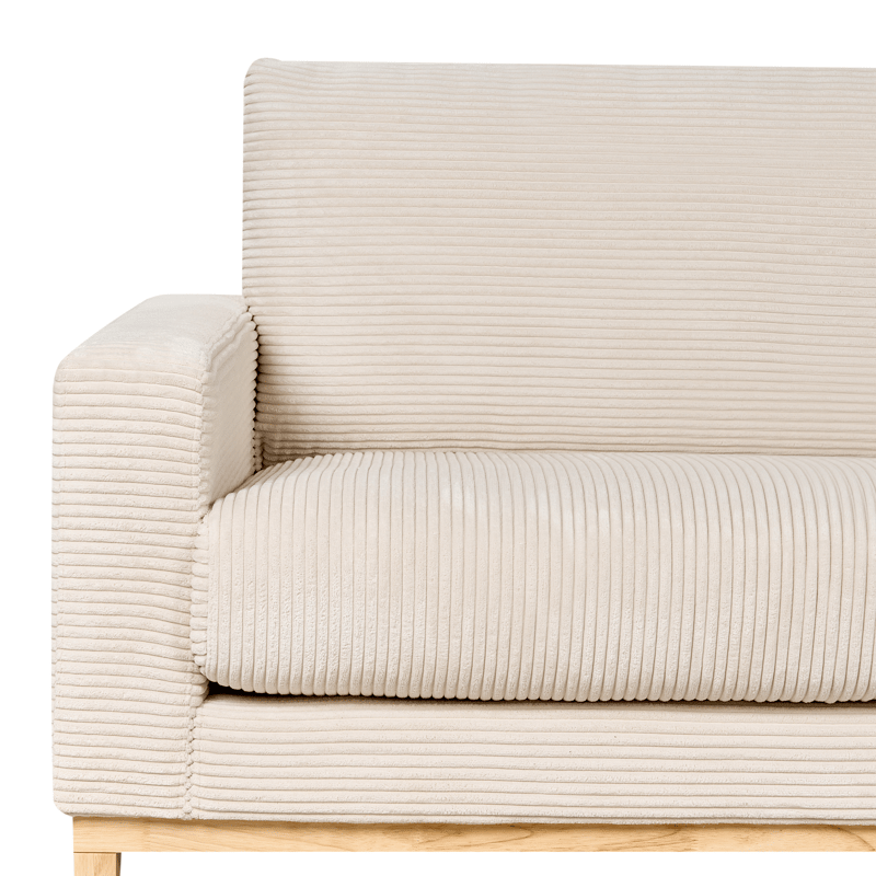 Hjørnesofa Siggard - Lys beige - Møbler - Sofaer - Sofaer med sjeselong - 4 seters sofa med divan