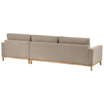 Hjørnesofa Siggard - Taupe - Møbler - Sofaer - Sofaer med sjeselong - 4 seters sofa med divan