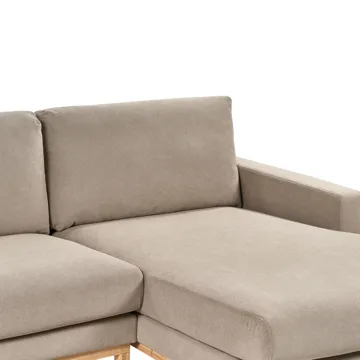 Hjørnesofa Siggard - Taupe - Møbler - Sofaer - Sofaer med sjeselong - 4 seters sofa med divan