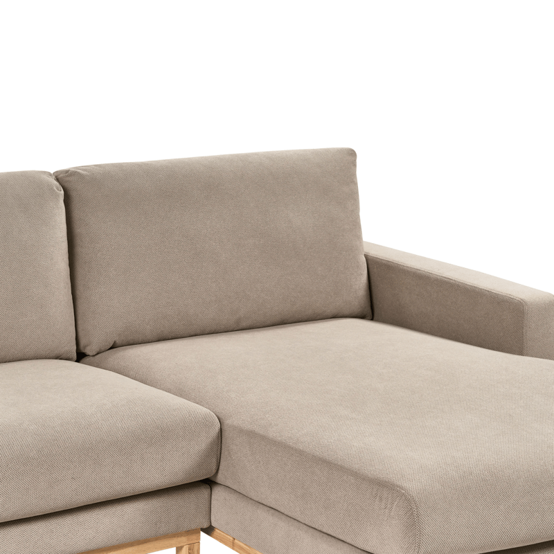 Hjørnesofa Siggard - Taupe - Møbler - Sofaer - Sofaer med sjeselong - 4 seters sofa med divan