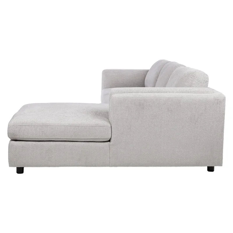 Hjørnesofa Ulnora Høyre - Grå - Møbler - Sofaer - Hjørnesofaer - Hjørnesofa med divan