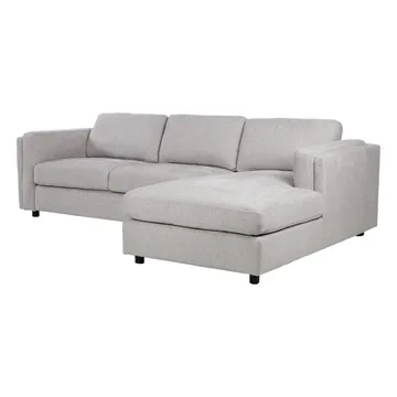 Hjørnesofa Ulnora Høyre - Grå - Møbler - Sofaer - Hjørnesofaer - Hjørnesofa med divan