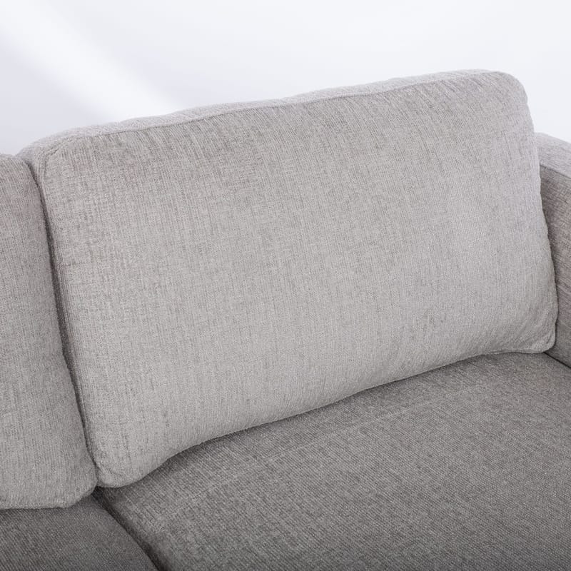 Hjørnesofa Ulnora Høyre - Grå - Møbler - Sofaer - Hjørnesofaer - Hjørnesofa med divan