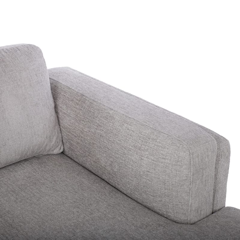 Hjørnesofa Ulnora Høyre - Grå - Møbler - Sofaer - Hjørnesofaer - Hjørnesofa med divan