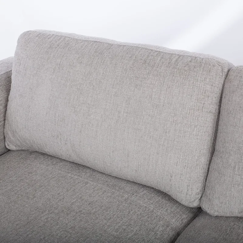 Hjørnesofa Ulnora Venstre - Grå - Møbler - Sofaer - Hjørnesofaer - Hjørnesofa med divan
