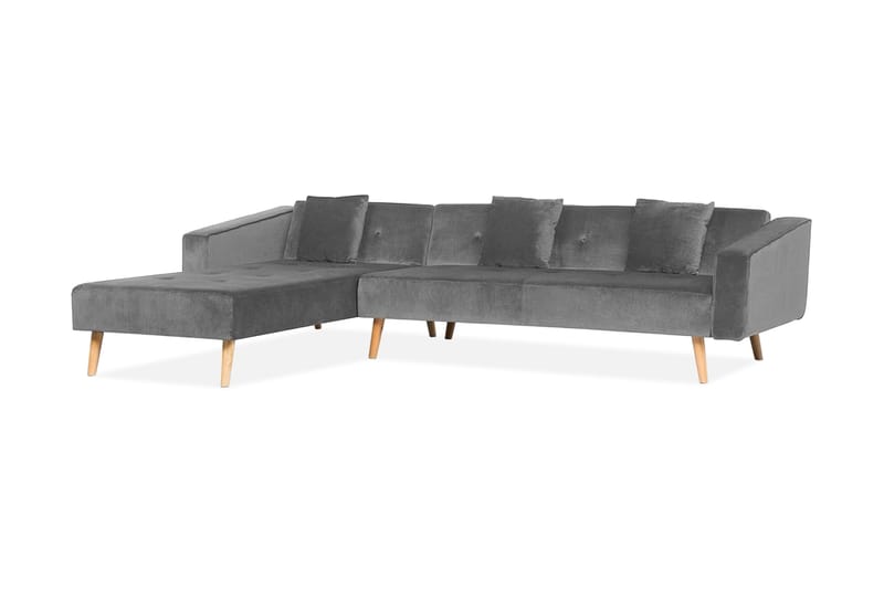 Hjørnesofa Vadso 303 cm - Grå - Hjørnesofaer