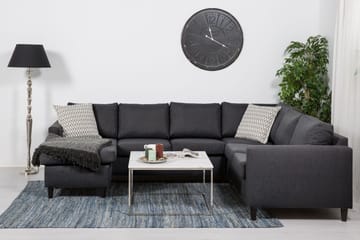 Hjørnesofa Yen med Divan Vendbar - Mørkgrå - Møbler - Sofaer - Hjørnesofaer - Hjørnesofa med divan