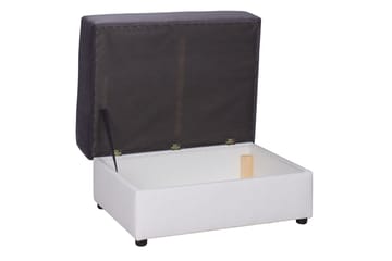 Hjørnesovesofa Bono - Hvit/Grå - Møbler - Sofaer - Sovesofaer - Hjørnesovesofa