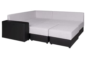 Hjørnesovesofa Bono - Hvit/Grå - Møbler - Sofaer - Sovesofaer - Hjørnesovesofa