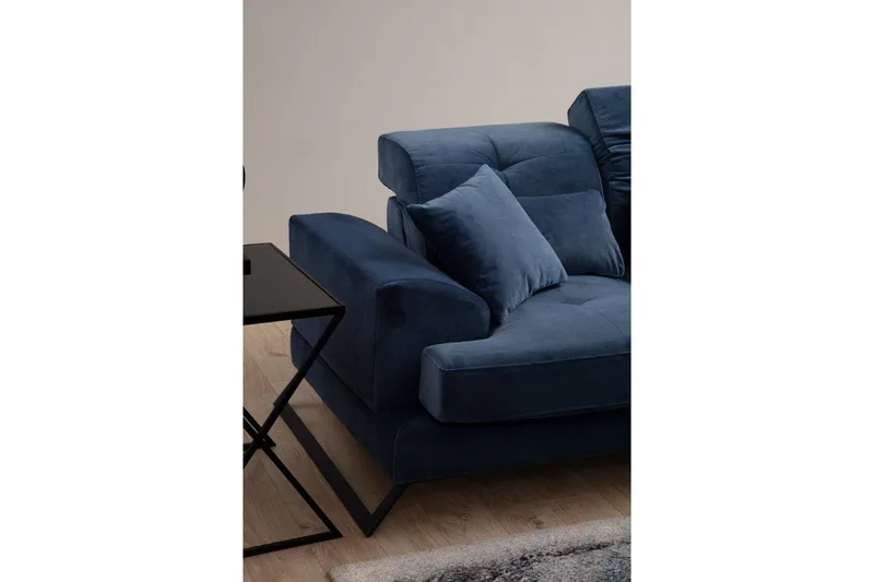 Jaraad Divansofa 3-seters - Blå - Møbler - Sofaer - Hjørnesofaer