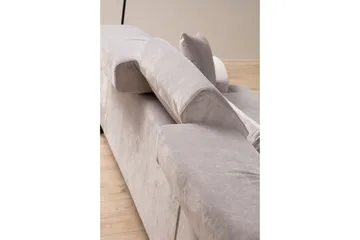 Jaraad Divansofa 3-seters - Grå - Møbler - Sofaer - Hjørnesofaer - Hjørnesofa med divan