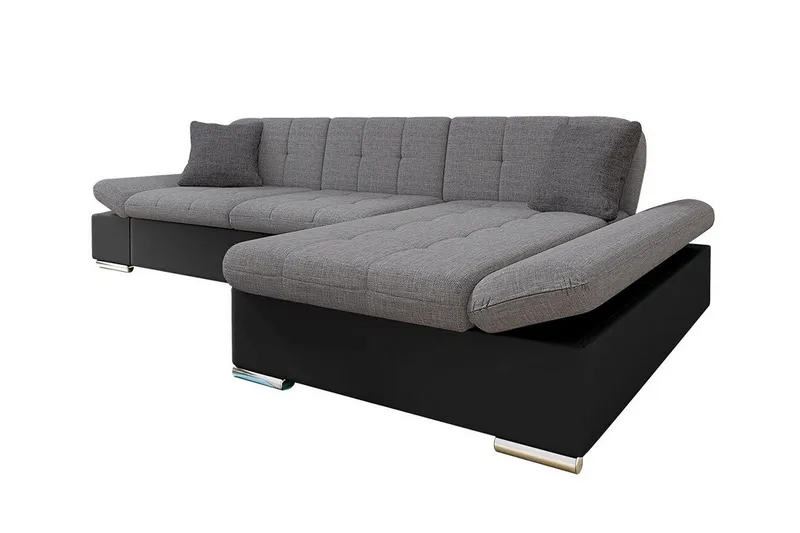 Kintore 3-sits Hörnsoffa Black/Grey