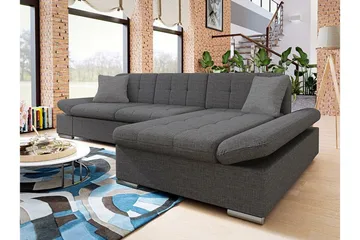 Kintore 3-sits Hörnsoffa Dark grey - Møbler - Sofaer - Hjørnesofaer