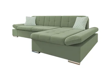 Kintore 3-sits Hörnsoffa Light green - Møbler - Sofaer - Sofaer med sjeselong - 3 seters sofa med divan