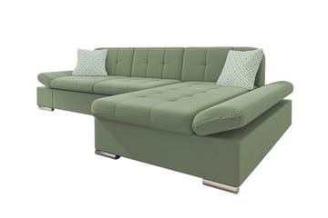 Kintore 3-sits Hörnsoffa Light green - Møbler - Sofaer - Sofaer med sjeselong - 3 seters sofa med divan