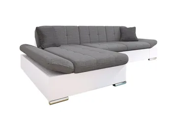 Kintore 3-sits Hörnsoffa Light Grey/White - Møbler - Sofaer - Hjørnesofaer