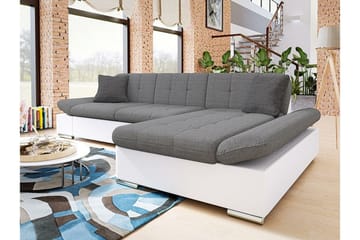 Kintore 3-sits Hörnsoffa Light Grey/White - Møbler - Sofaer - Hjørnesofaer