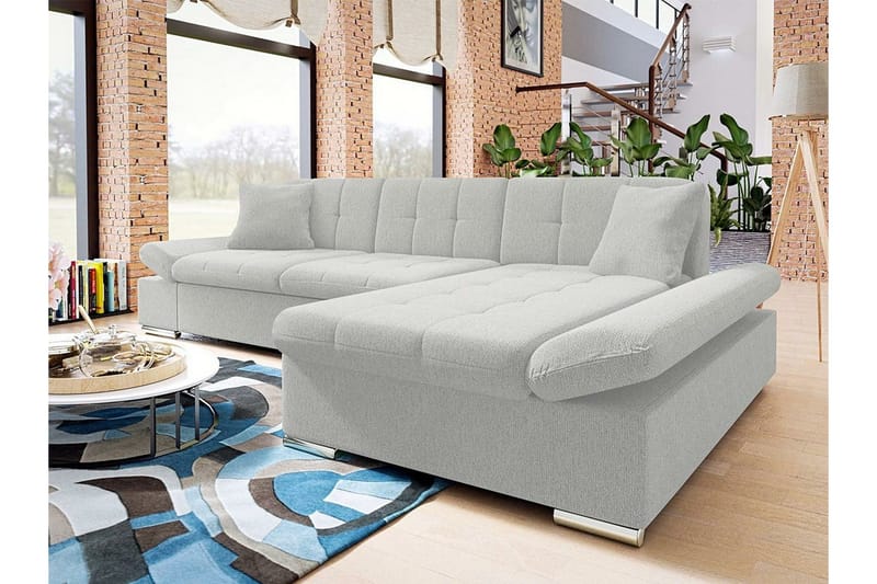 Kintore 3-sits Hörnsoffa Ljusgrå - Møbler - Sofaer - Hjørnesofaer