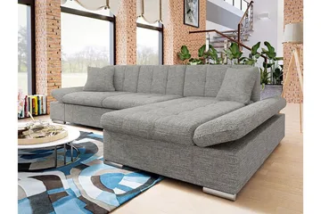 Kintore 3-sits Hörnsoffa Ljusgrå - Møbler - Sofaer - Hjørnesofaer