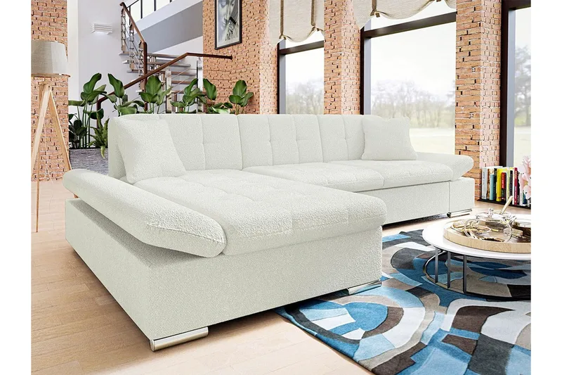 Kintore 3-sits Hörnsoffa White - Møbler - Sofaer - Hjørnesofaer