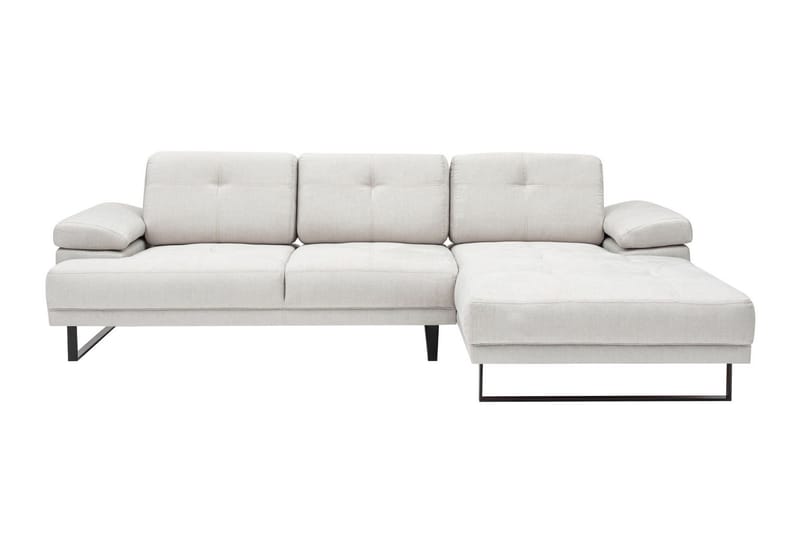 Kitimat 3-seter Høyrevendt L-formet Sofa med Sjeselong 314 cm i Stoff - Beige - Møbler - Sofaer - Sofaer med sjeselong - 3 seters sofa med divan