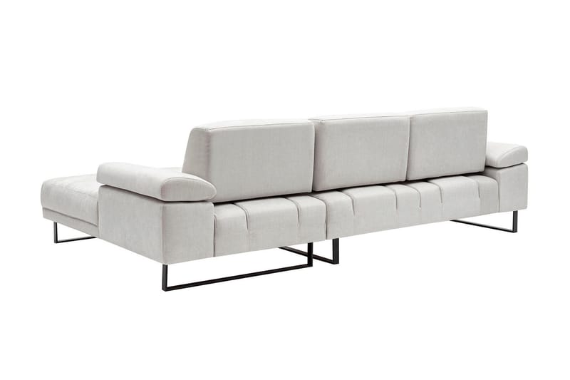 Kitimat 3-seter Høyrevendt L-formet Sofa med Sjeselong 314 cm i Stoff - Beige - Møbler - Sofaer - Sofaer med sjeselong - 3 seters sofa med divan