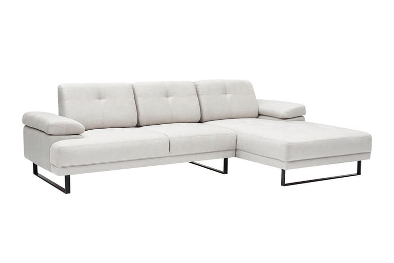 Kitimat 3-seter Høyrevendt L-formet Sofa med Sjeselong 314 cm i Stoff - Beige - Møbler - Sofaer - Sofaer med sjeselong - 3 seters sofa med divan