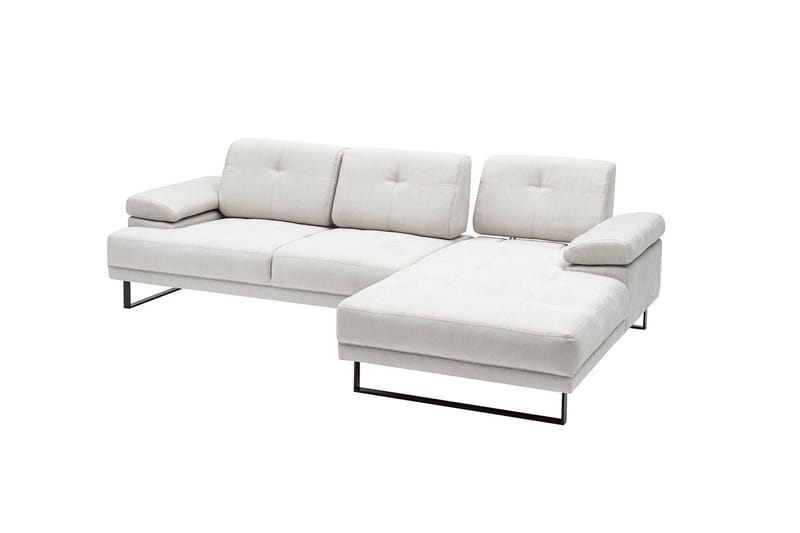 Kitimat 3-seter Høyrevendt L-formet Sofa med Sjeselong 314 cm i Stoff - Beige - Møbler - Sofaer - Sofaer med sjeselong - 3 seters sofa med divan