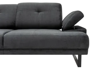 Kitimat 3-seter Venstrevendt L-formet Sofa med Sjeselong 274 cm i Stoff - Grå - Møbler - Sofaer - Sofaer med sjeselong - 3 seters sofa med divan