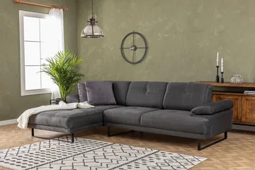 Kitimat 3-seter Venstrevendt L-formet Sofa med Sjeselong 274 cm i Stoff - Grå - Møbler - Sofaer - Sofaer med sjeselong - 3 seters sofa med divan