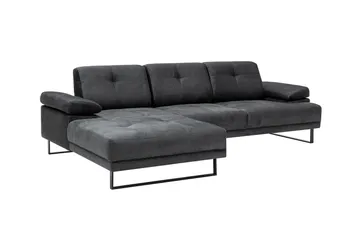 Kitimat 3-seter Venstrevendt L-formet Sofa med Sjeselong 274 cm i Stoff - Grå - Møbler - Sofaer - Sofaer med sjeselong - 3 seters sofa med divan
