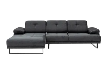 Kitimat 3-seter Venstrevendt L-formet Sofa med Sjeselong 274 cm i Stoff - Grå - Møbler - Sofaer - Sofaer med sjeselong - 3 seters sofa med divan