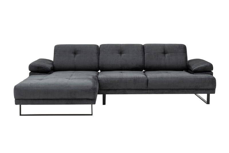 Kitimat 3-seter Venstrevendt L-formet Sofa med Sjeselong 274 cm i Stoff - Grå - Møbler - Sofaer - Sofaer med sjeselong - 3 seters sofa med divan