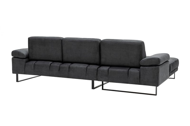 Kitimat 3-seter Venstrevendt L-formet Sofa med Sjeselong 274 cm i Stoff - Grå - Møbler - Sofaer - Sofaer med sjeselong - 3 seters sofa med divan