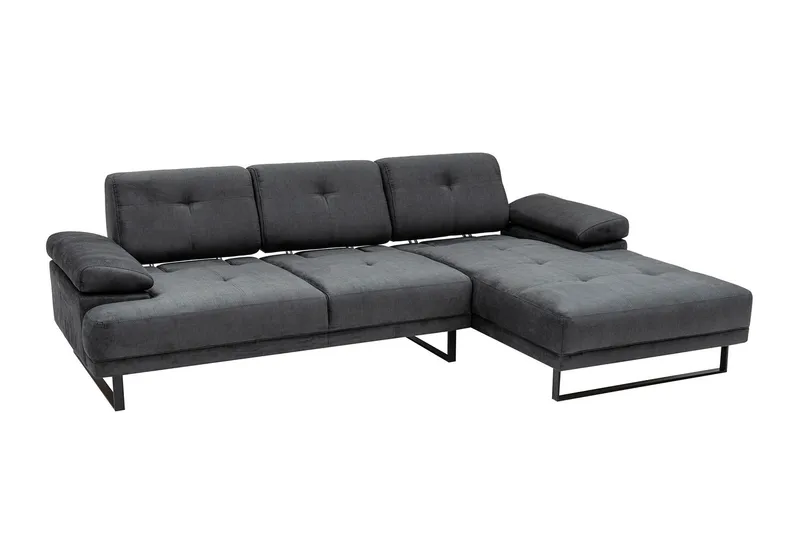 Kitimat Divansofa 3-seters - Antrasitt - Møbler - Sofaer - Sofaer med sjeselong - 3 seters sofa med divan