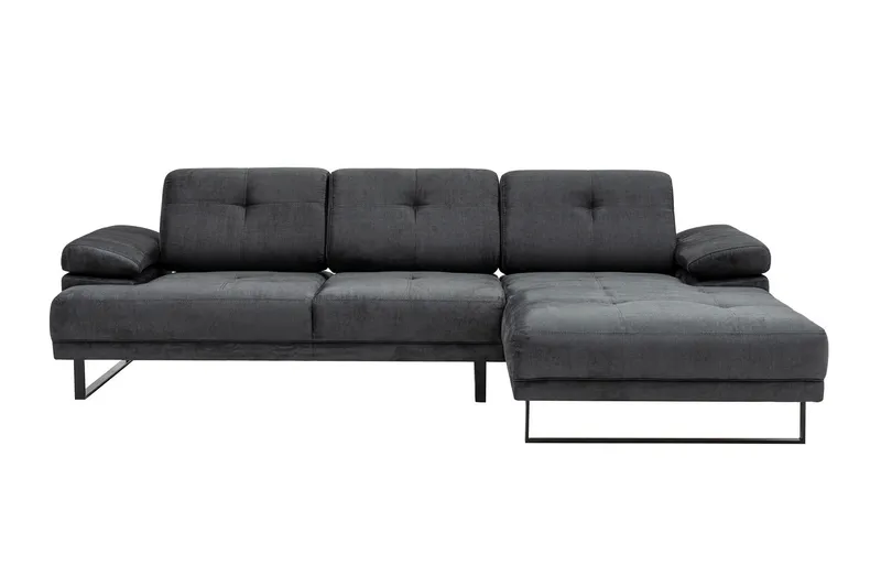Kitimat Divansofa 3-seters - Antrasitt - Møbler - Sofaer - Sofaer med sjeselong - 3 seters sofa med divan