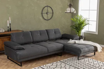 Kitimat Divansofa 3-seters - Antrasitt - Møbler - Sofaer - Sofaer med sjeselong - 3 seters sofa med divan