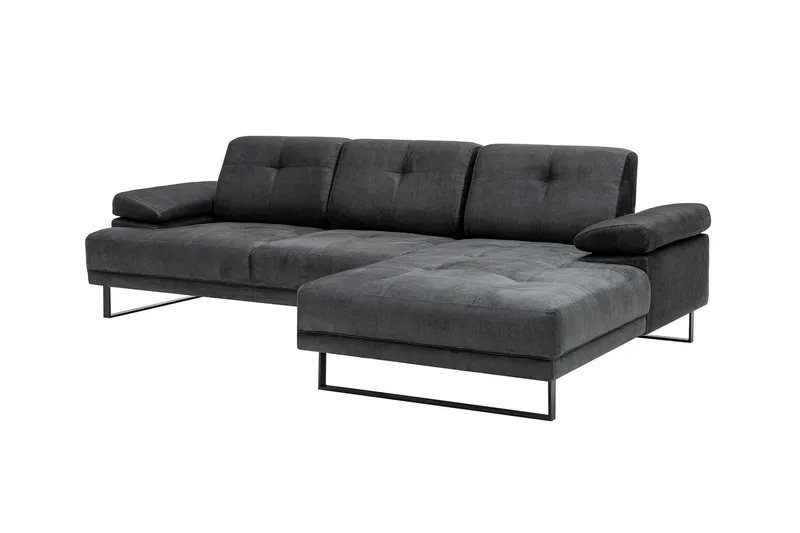 Kitimat Divansofa 3-seters - Antrasitt - Møbler - Sofaer - Sofaer med sjeselong - 3 seters sofa med divan