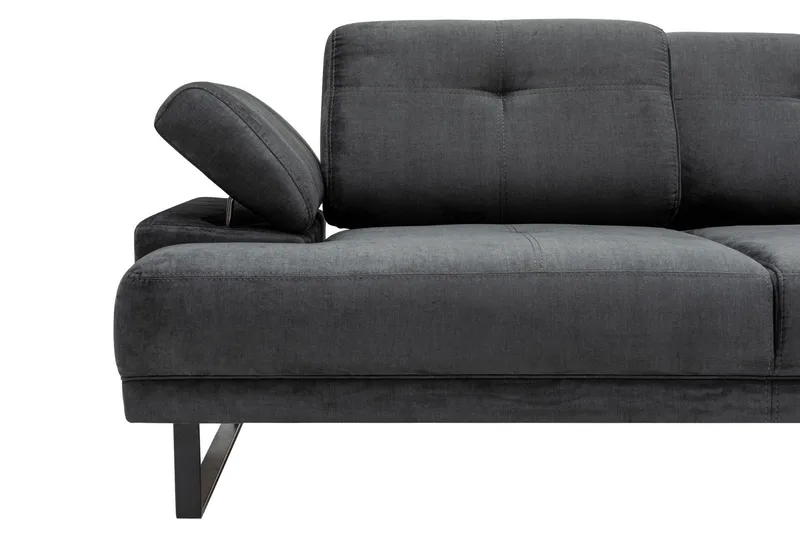 Kitimat Divansofa 3-seters - Antrasitt - Møbler - Sofaer - Sofaer med sjeselong - 3 seters sofa med divan
