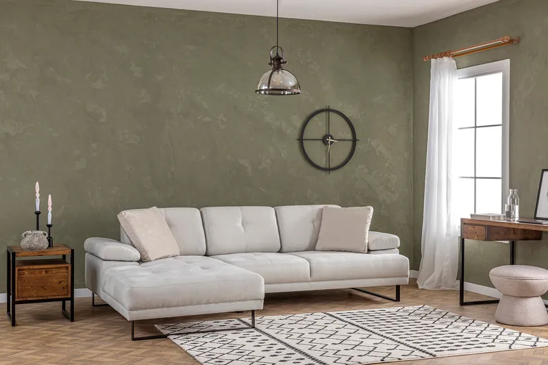 Kitimat Divansofa 3-seters - Beige - Møbler - Sofaer - Hjørnesofaer - Hjørnesofa med divan