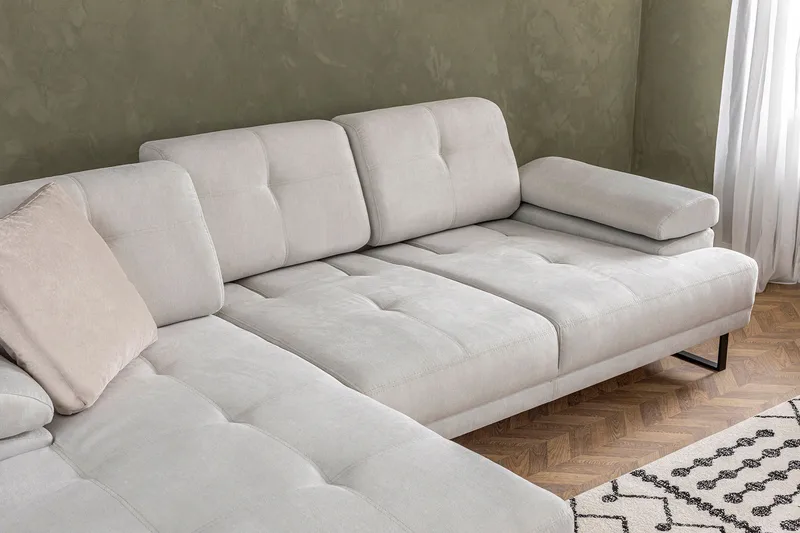 Kitimat Divansofa 3-seters - Beige - Møbler - Sofaer - Hjørnesofaer - Hjørnesofa med divan
