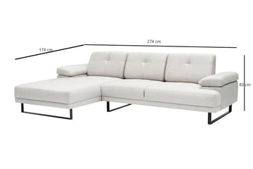 Kitimat Divansofa 3-seters - Beige - Møbler - Sofaer - Sofaer med sjeselong - 3 seters sofa med divan